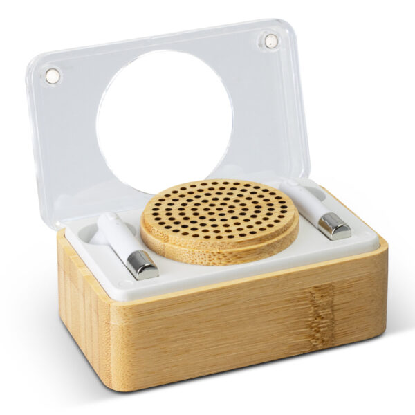 122475 - Bamboo Wireless Speaker & Earbud Set - Image 3