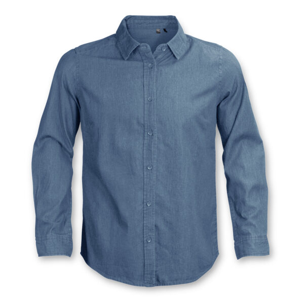 123609 - TRENDSWEAR Chester Men's Denim Shirt - Image 2