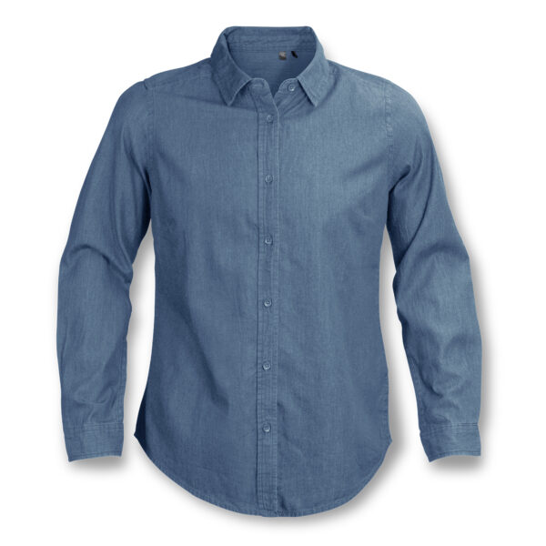 123610 - TRENDSWEAR Chester Women's Denim Shirt - Image 2