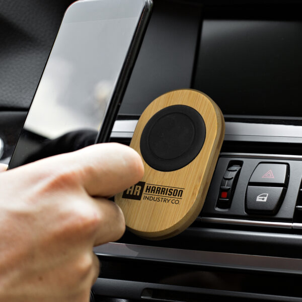 125312 - Bamboo Car Phone Holder - Image 4