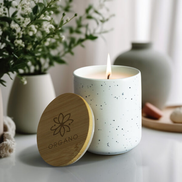 125317 - NATURA Candle with Bamboo Lid