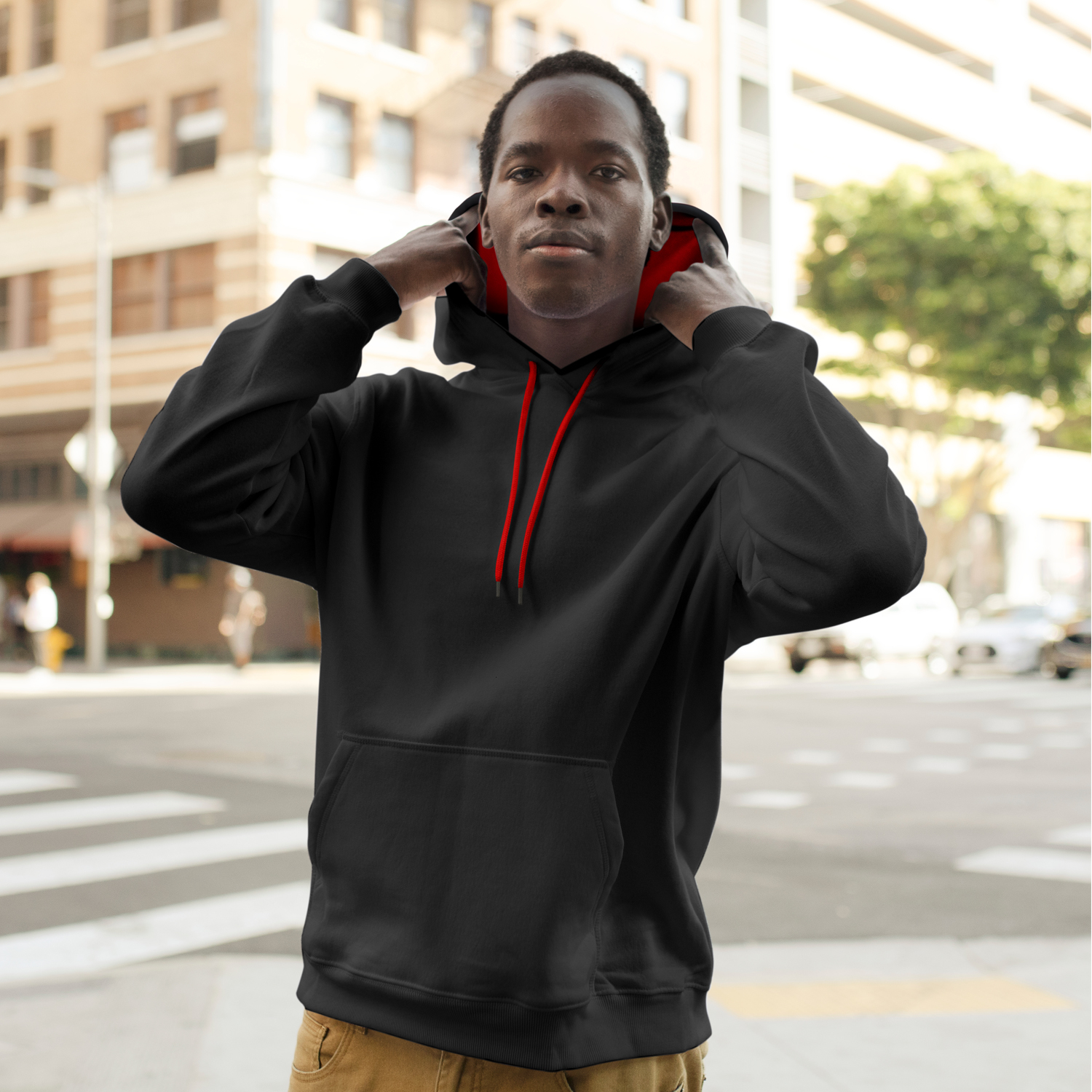 125538 - TRENDSWEAR Studio Contrast Unisex Hoodie - Image 4