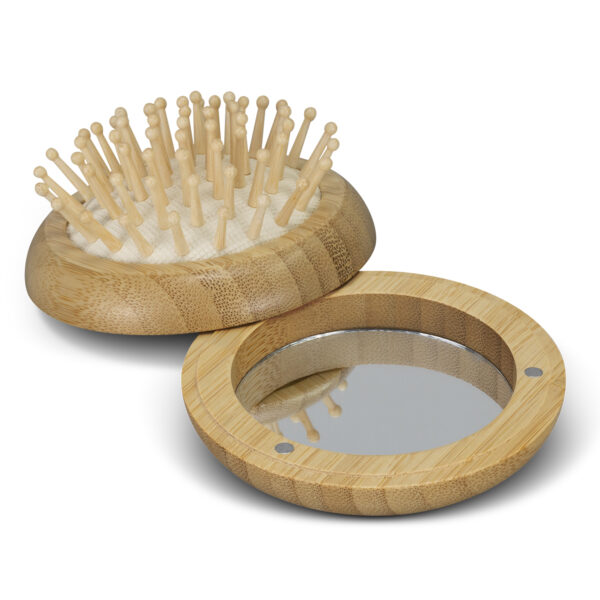 125992 - NATURA Bamboo Brush and Mirror - Image 4