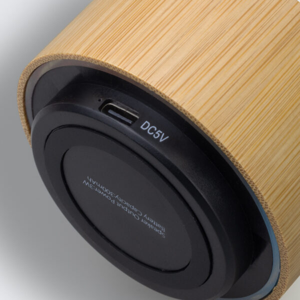 126248 - Bamboo Bluetooth Speaker - Black - Image 3
