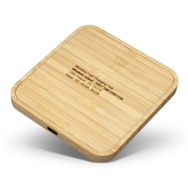 126409 - NATURA Bamboo Wireless Fast Charging Hub - Image 3