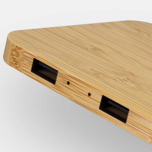 126409 - NATURA Bamboo Wireless Fast Charging Hub - Image 4