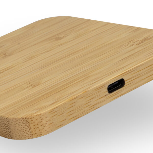 126409 - NATURA Bamboo Wireless Fast Charging Hub - Image 5